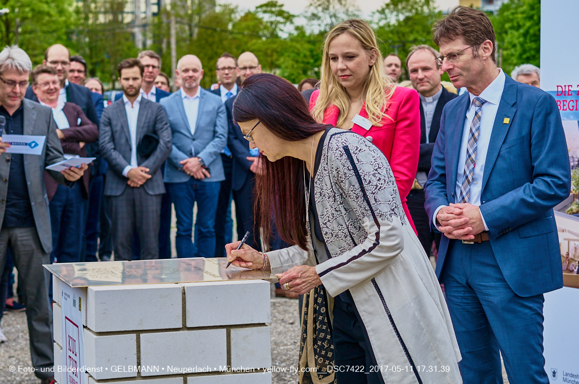 11. Mai 2017 - Grundsteinlegung für die LOGE und dem Kulturquadrat in Neuperlach
